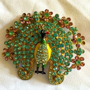 Vintage Peacock Brooches